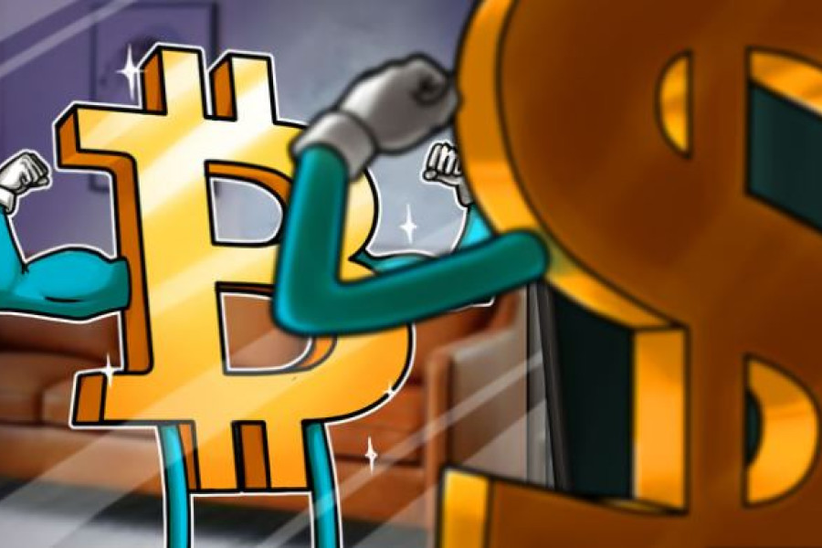 AV dolerio indeksas (DXY) artėja prie lygio, po kurio sekė 500%+ Bitcoin kainų raliai