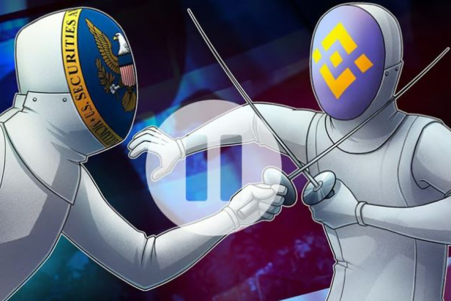 JAV vertybinių popierių ir biržos komisija (SEC) ir kriptovaliutų birža „Binance“ paprašė JAV federalinio teisėjo dar dviejų mėnesių pertraukos jų beveik dvejų metų trukmės teisiniame ginče, nes vykst